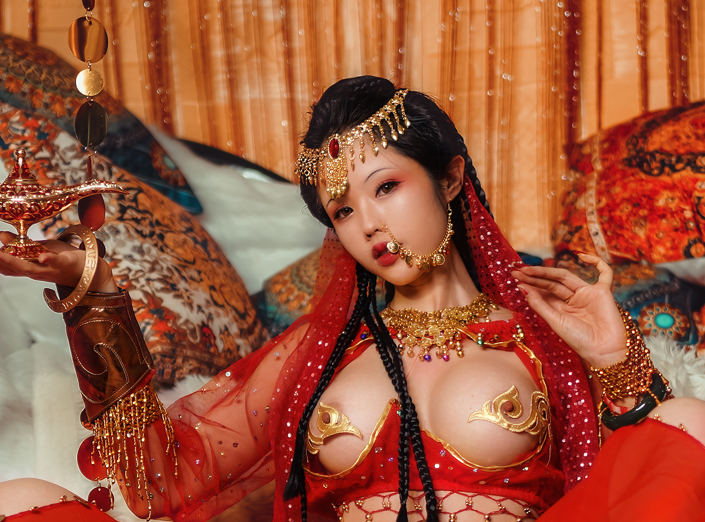 福利姬钛合金TiTi - 塞上红鸾高清图集[52P+2V/1.8G]